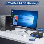 سوئیچ تصویر VGA دو در یک - Image 4