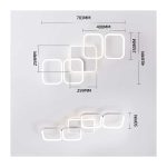 چراغ‌های سقفی LED قابل تنظیم با کنترل از راه دور 5600 لومن برند ANTENLICHT مدل MDC-600 - Image 7