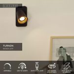 چراغ خواب / دیواری Lucide TURNON - LED با قابلیت تنظیم نور - تصویر 7