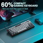کیبورد گیمینگ مکانیکی AULA WIN60 HE PRO سیمی