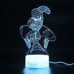 چراغ خواب سه بعدی LED طرح مرد عنکبوتی USB + کنترل RGB - Image 7