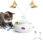 اسباب‌بازی گربه پروانه‌ای تعاملی ۳ در ۱ ALL FOR PAWS با توپ‌های غلتان - Image 7