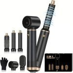 سشوار یونی حالت دهنده موی چند منظوره 5 کاره hair dryer set مدل WT-638