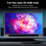 کابل فیبر نوری 8K  برند RUIPRO مدل HDMI 2.1 قابل جدا شدن سرعت 48 گیگابیت بر ثانیه 15 متر - Image 3