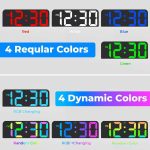 ساعت دیواری Meloya دیجیتال RGB  مدل GH0730 - Image 3