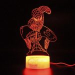 چراغ خواب سه بعدی LED طرح مرد عنکبوتی USB + کنترل RGB - Image 8