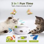 اسباب‌بازی گربه پروانه‌ای تعاملی ۳ در ۱ ALL FOR PAWS با توپ‌های غلتان - Image 9