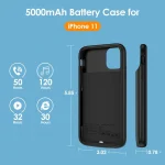 قاب شارژر آیفون 11 نیودری مدل 5000mAh Battery Case برند NEWDERY مدل XDL-633MW - Image 2