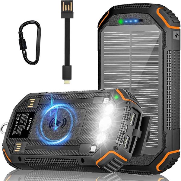 پاوربانک 36000mAh خورشیدی LEO WAY مدل PN-W23