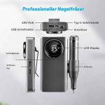 سوهان شارژی ناخن ROVLAK با نمایشگر LED - تصویر 2