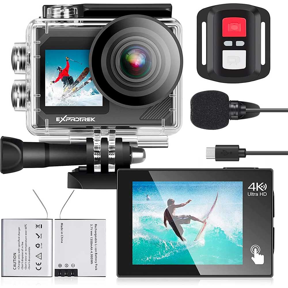 01-47.jpg دوربین ورزشی 4K ضد آب Exprotrek با کیفیت Ultra HD - Image 1