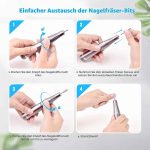سوهان شارژی ناخن ROVLAK با نمایشگر LED - تصویر 4