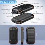 پاوربانک 36000mAh خورشیدی LEO WAY مدل PN-W23 - تصویر 3