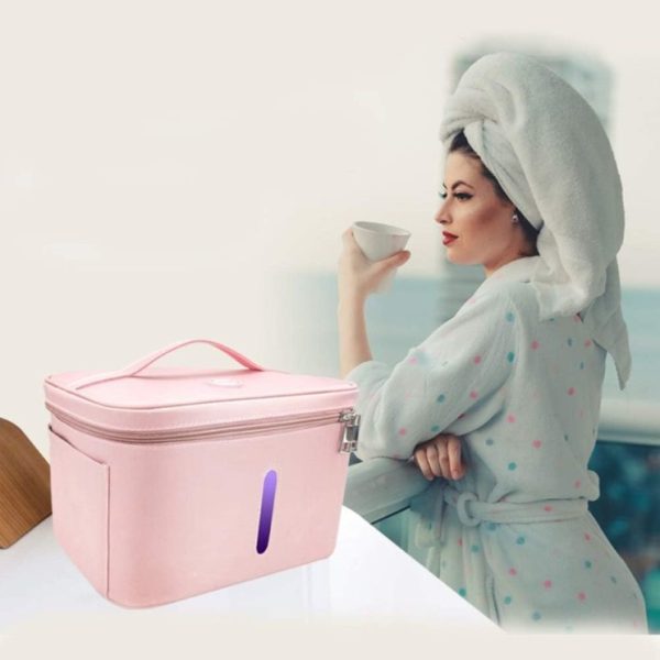 کیف‌های استریل‌کننده UV (فرابنفش) برای ابزار زیبایی ,کودک، لباس زیر، (صورتی)