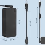 شارژر لپ تاپ USB C آداپتور 100 وات AC برای Lenovo، ThinkPad، HP، Asus، Acer، MacBook، MSI، Dell، Toshiba، Chromebook - Image 3