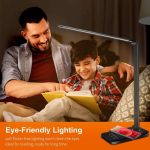 چراغ رومیزی whicow weareok با قابلیت تنظیم نور LED، محافظ چشم، چراغ رومیزی ۵ رنگ و ۶ سطح روشنایی - Image 3