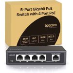 سوئیچ 5 پورت شبکه Loocam مدل SPG1004