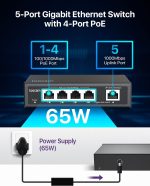 سوئیچ 5 پورت شبکه Loocam مدل SPG1004 - تصویر 9