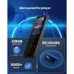 MP3 پلیر با حافظه 64 گیگابایت و بلوتوث 5.2 برند DODOSOUL مدل M800-64G - تصویر 8